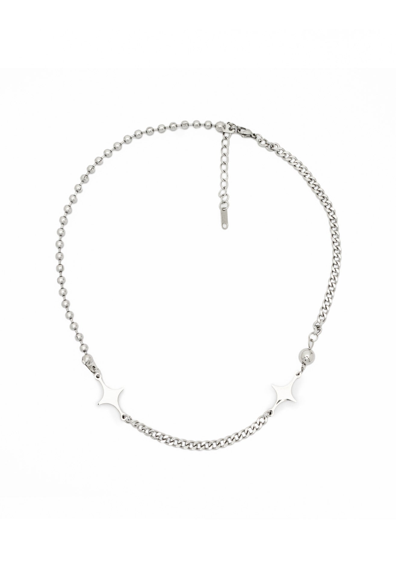 Interchain Spark Icon Stainless Steel Necklace