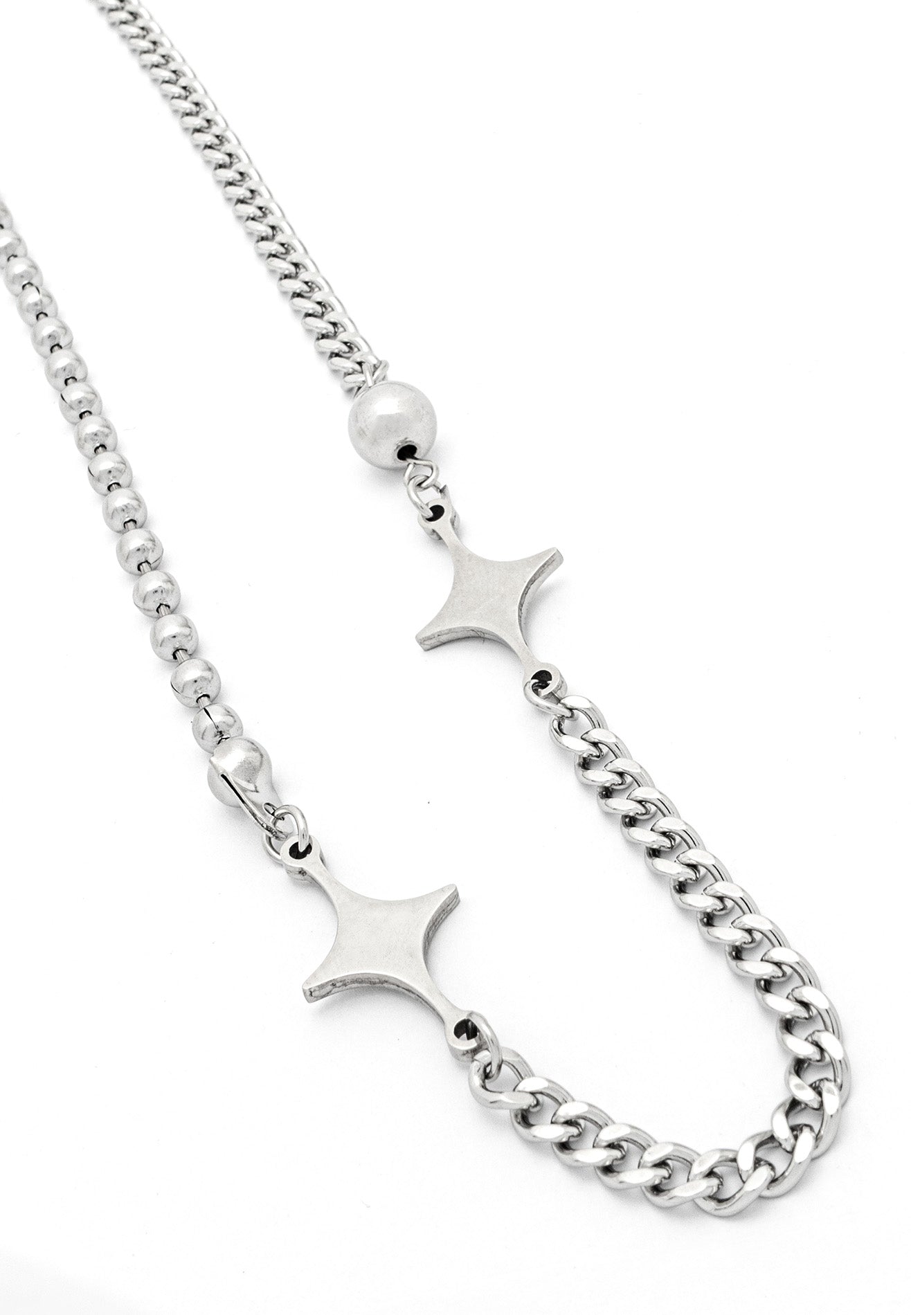 Interchain Spark Icon Stainless Steel Necklace