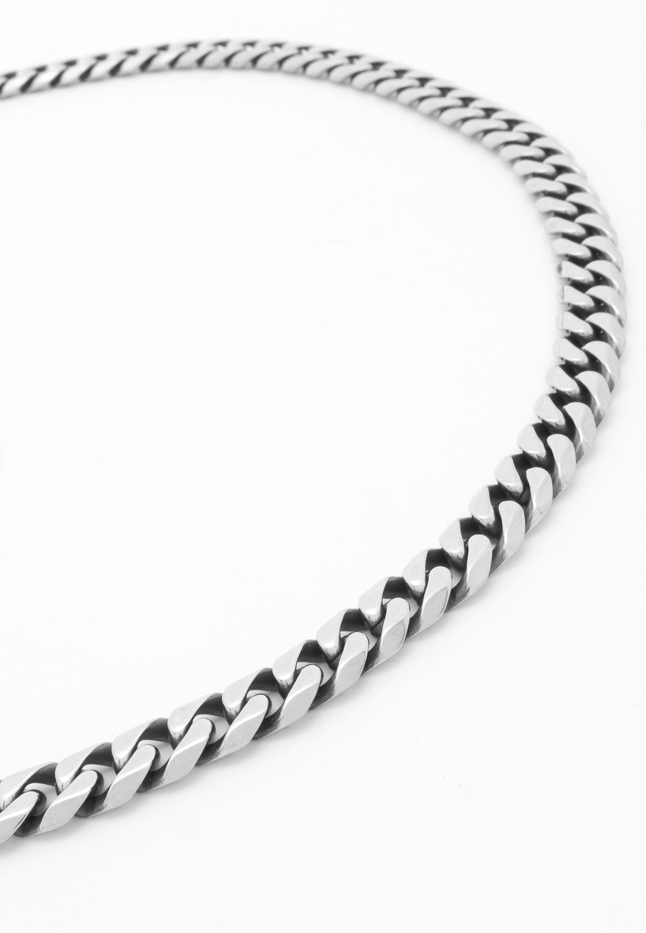 Curb Long Chain Stainless Steel Necklace