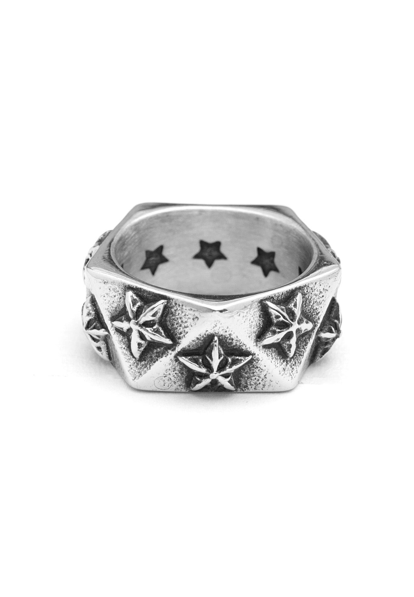 Star Triangular Stainless Steel Ring