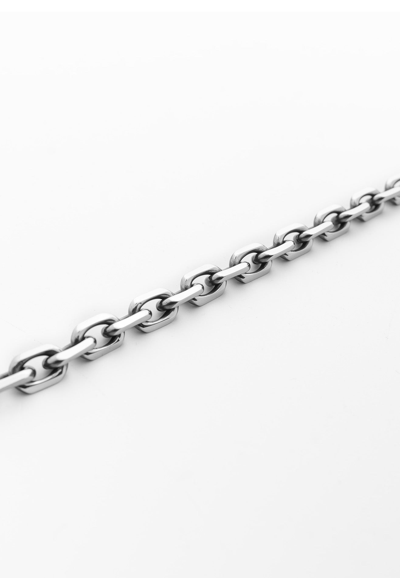Interlock Link Chain Stainless Steel Bracelet