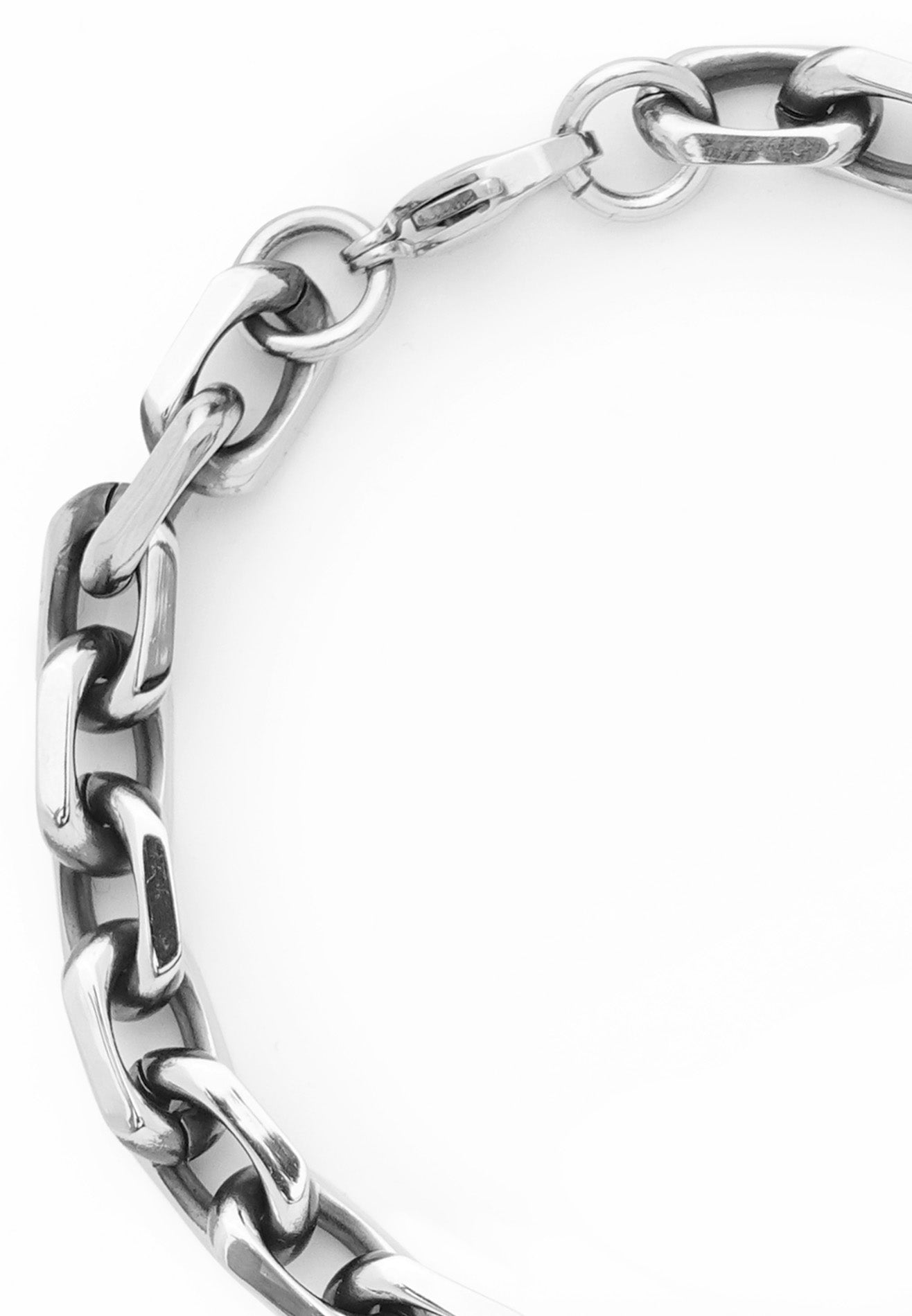Interlock Link Chain Stainless Steel Bracelet
