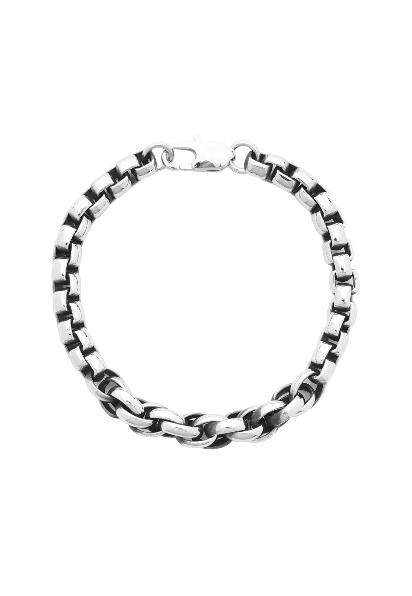 Interlock Chunky Chain Stainless Steel Bracelet
