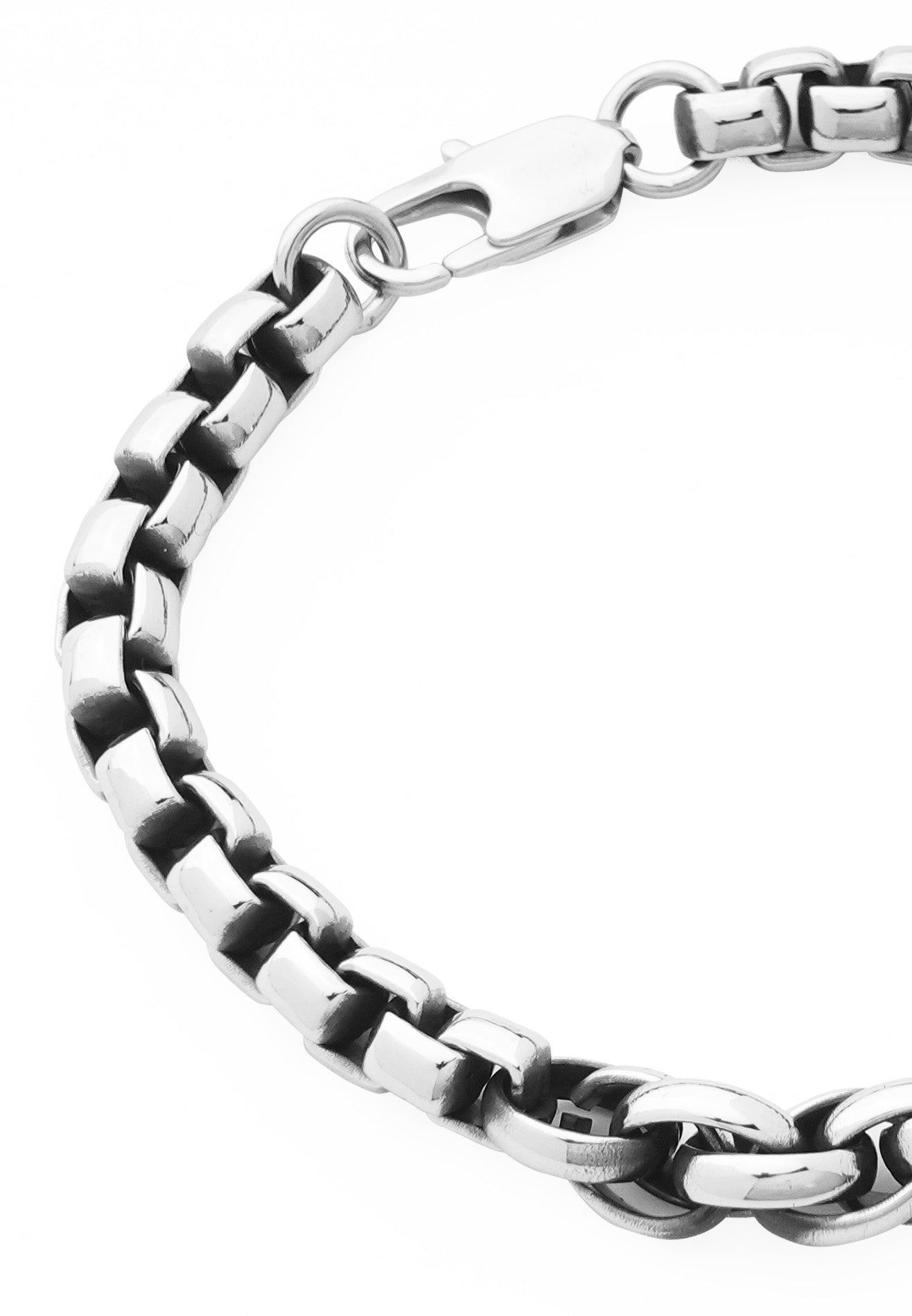 Interlock Chunky Chain Stainless Steel Bracelet