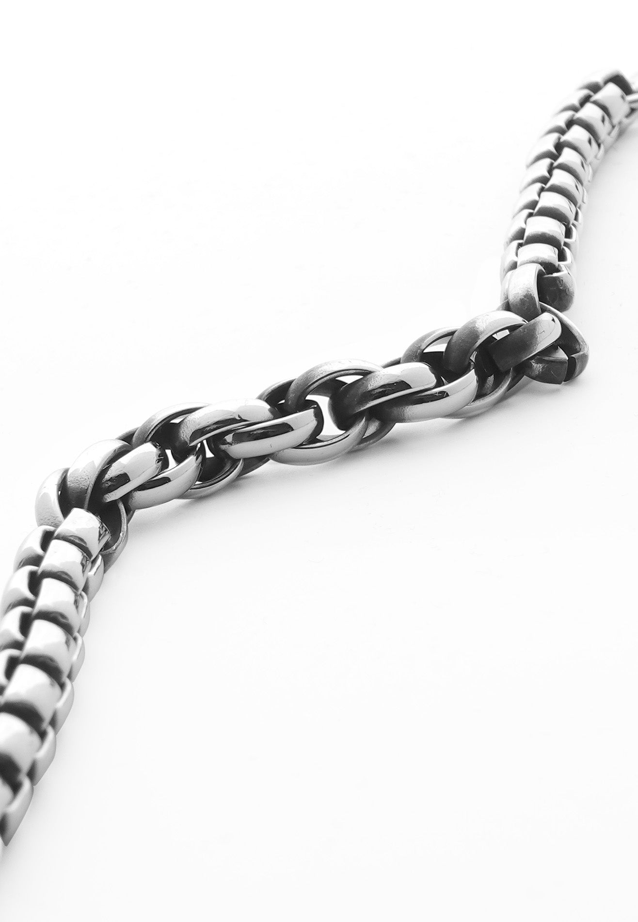 Interlock Chunky Chain Stainless Steel Bracelet