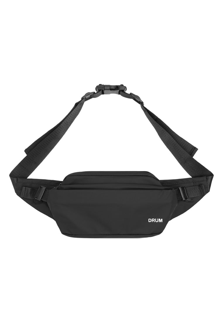 DRUM SELECT Messenger Waist Bag - Black