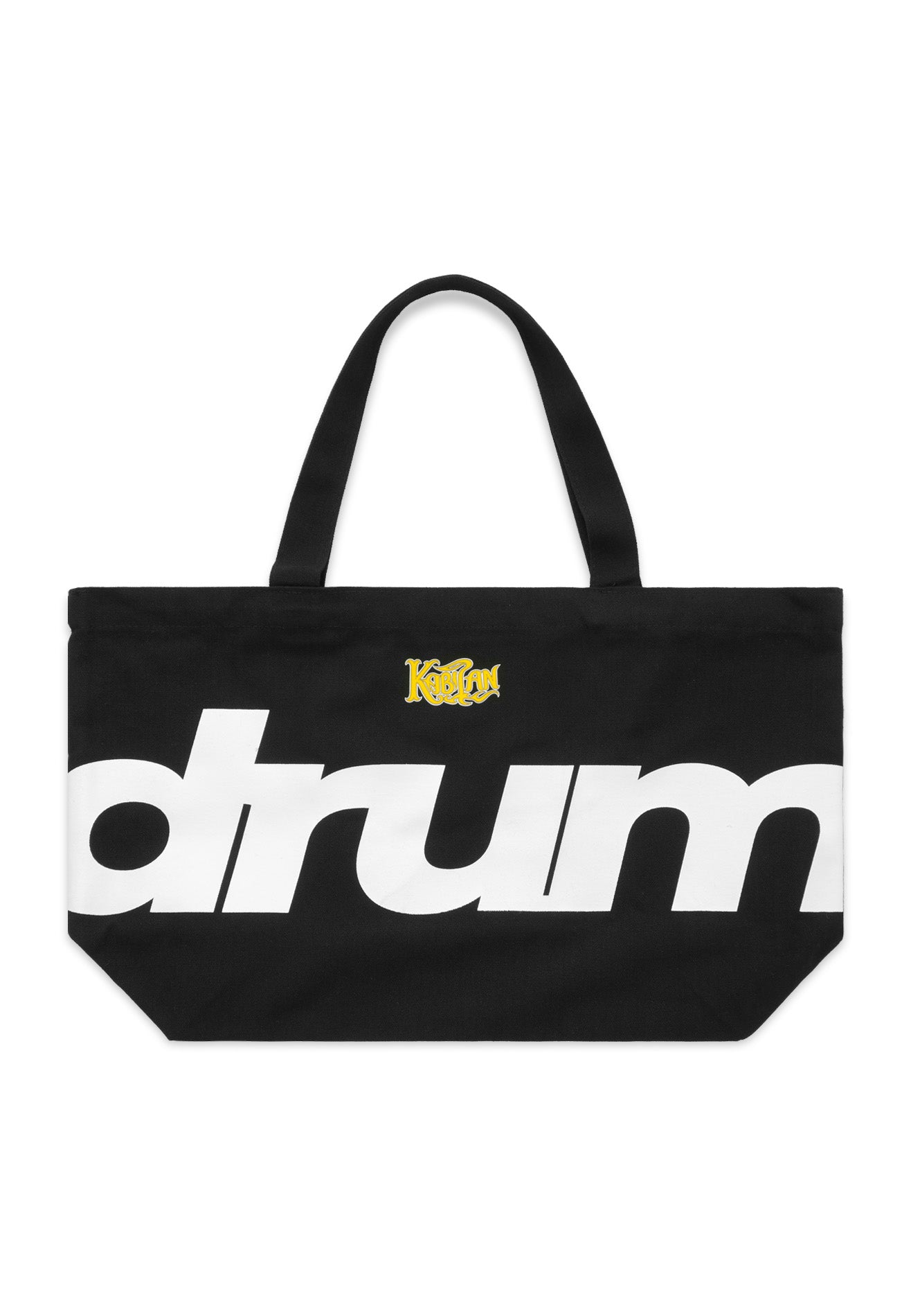 Drum x Kabilan Logo Print Cotton Tote Bag- Black