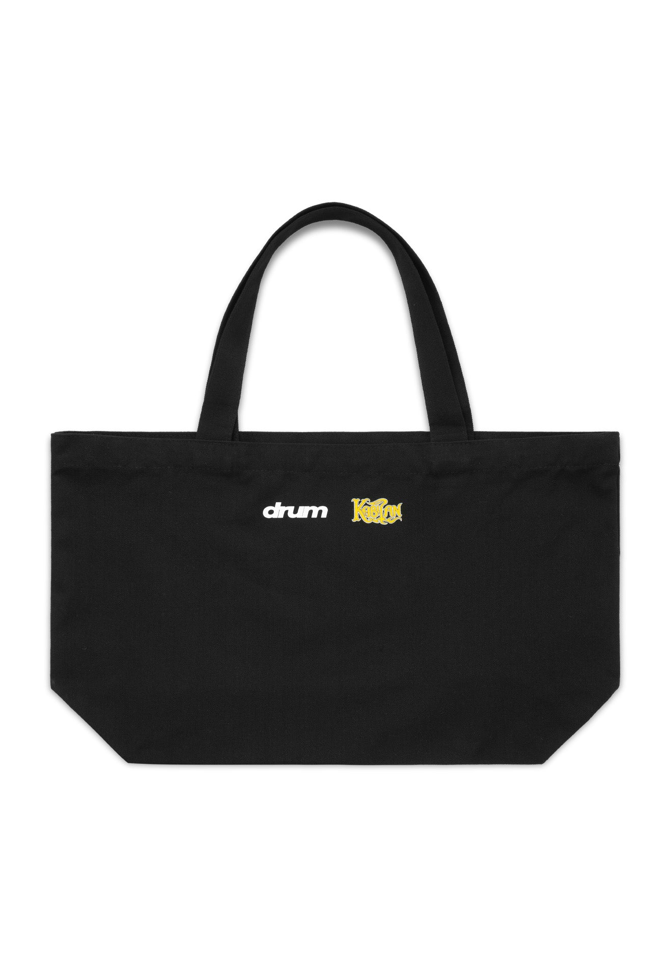 Drum x Kabilan Logo Print Cotton Tote Bag- Black