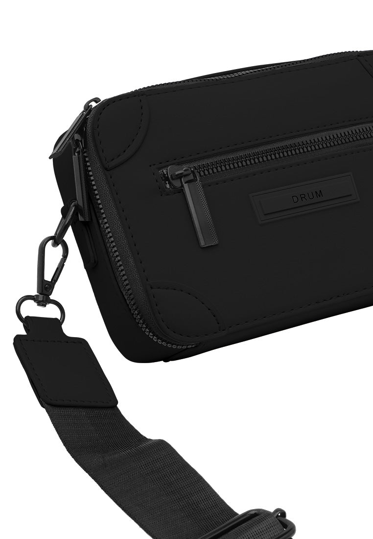 DRUM Messenger Sling Bag - Black