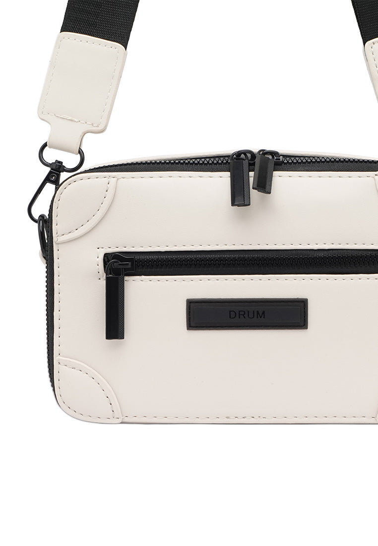 DRUM Messenger Sling Bag - White