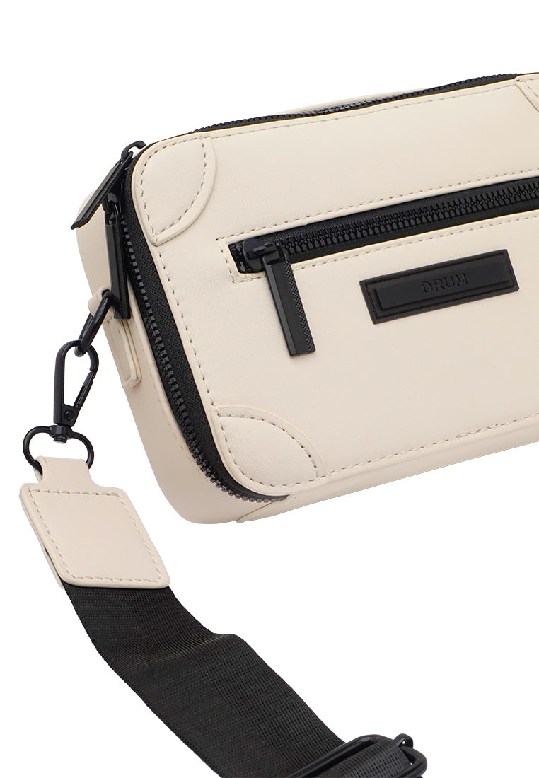 DRUM Messenger Sling Bag - White