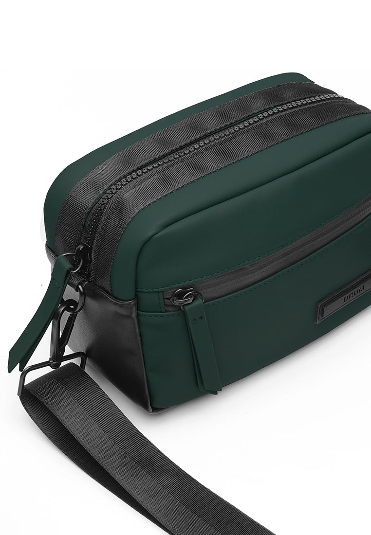 DRUM SELECT Puff Messenger Bag - Green