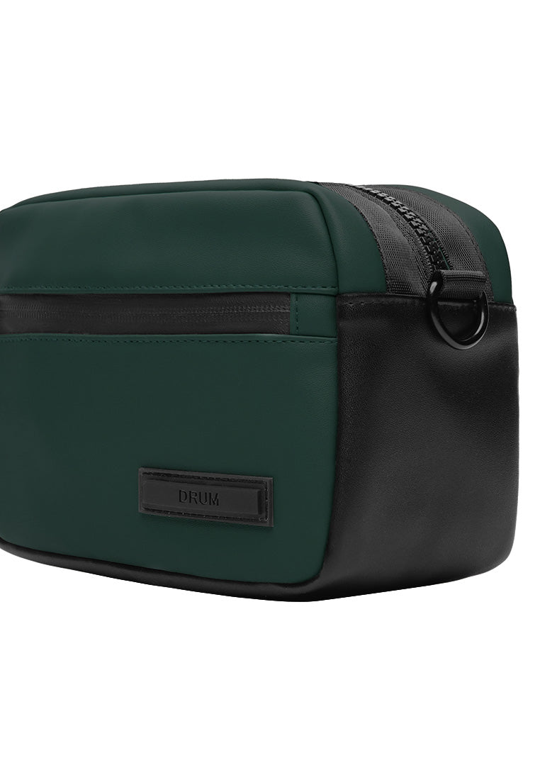 DRUM SELECT Puff Messenger Bag - Green