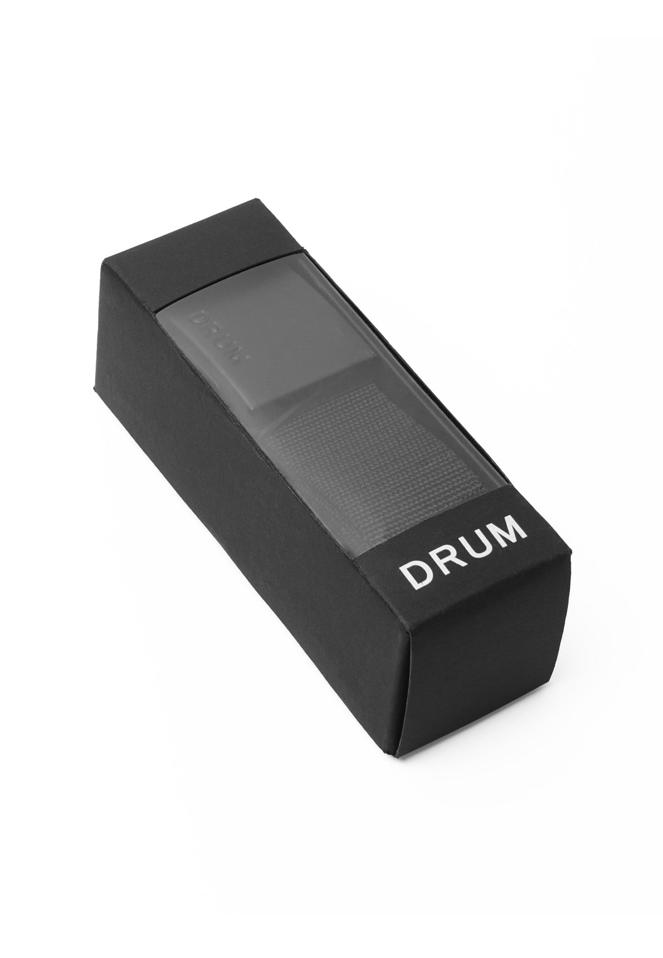 DRUM Plate buckle Woven belt- Black