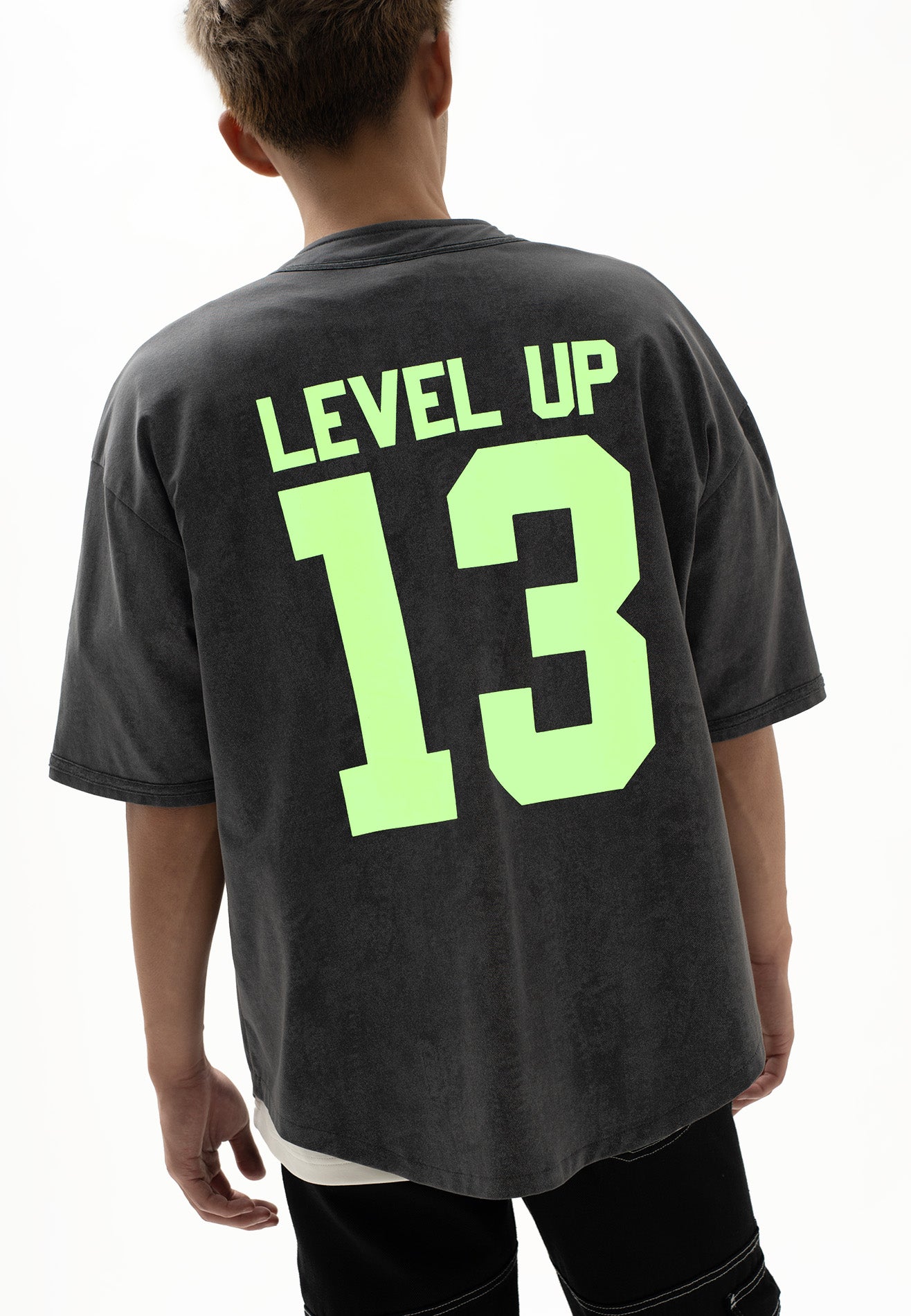 DRUM SELECT Glow in the Dark Baseball Shirt- Grey