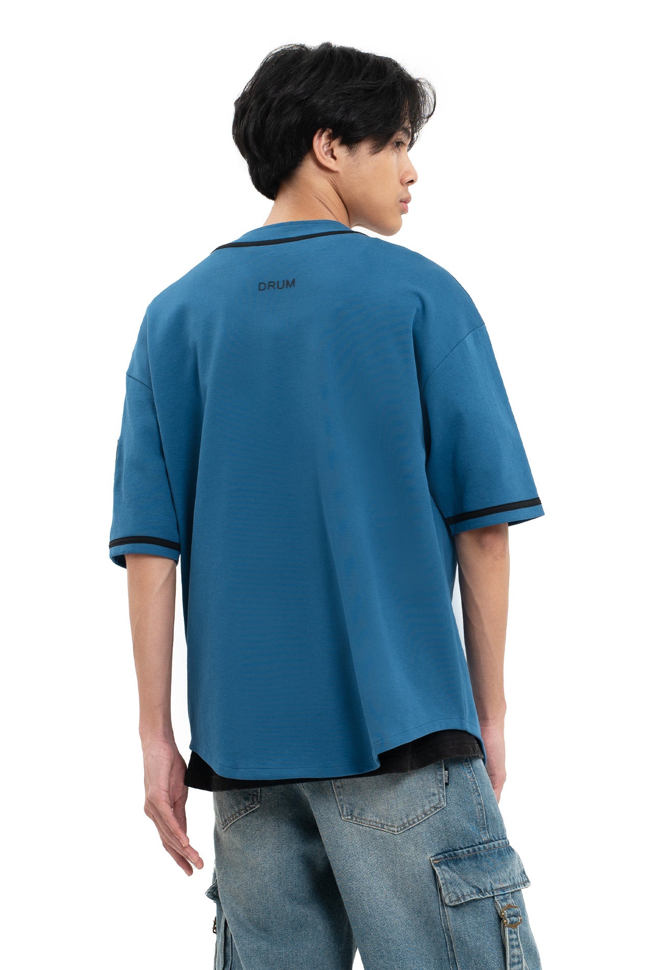 SELECT Racing Collection Toothbrush Embroidery Baseball Shirt- Blue