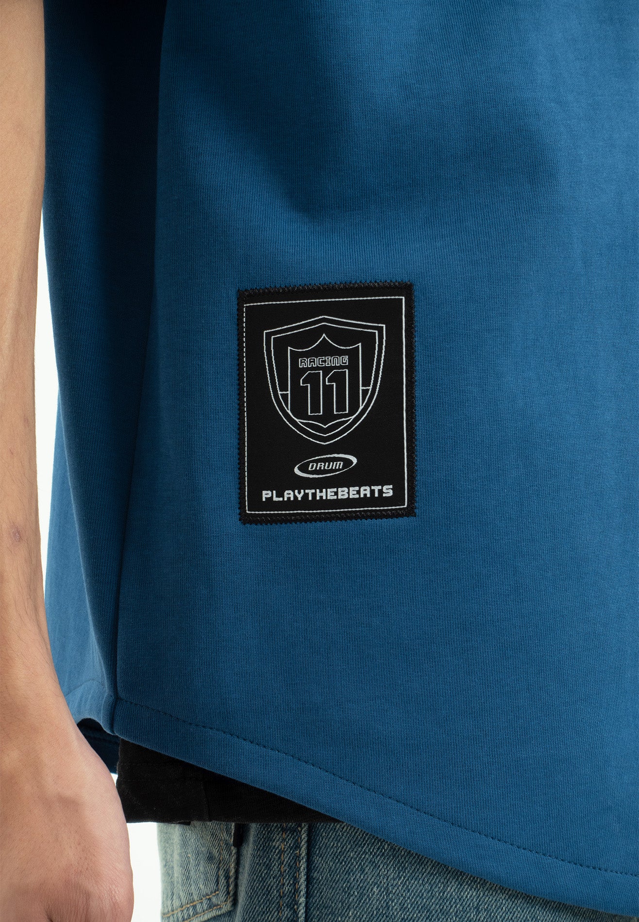 SELECT Racing Collection Toothbrush Embroidery Baseball Shirt- Blue