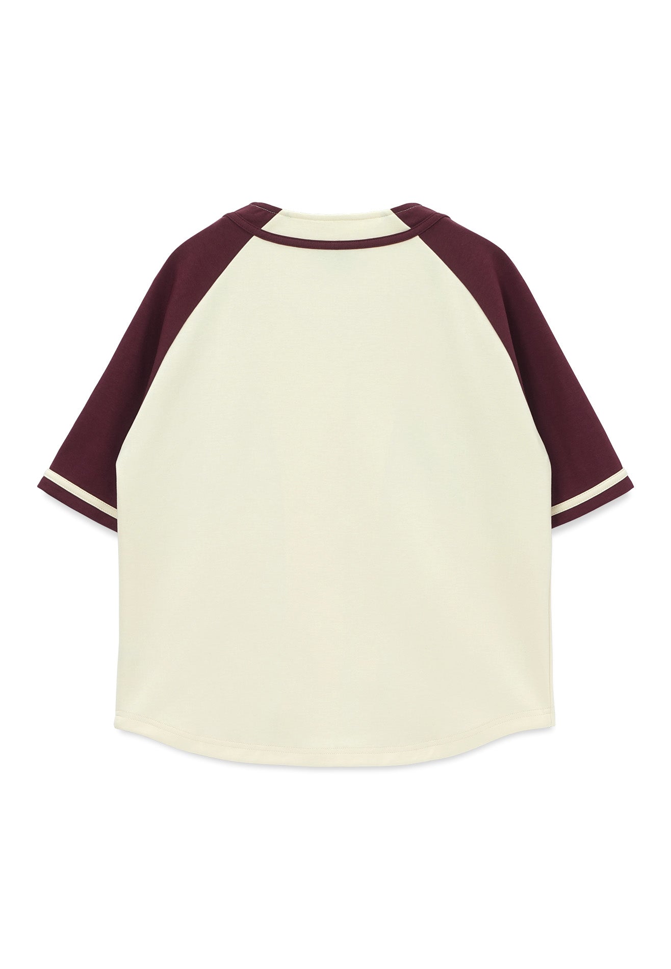 SELECT Women Logo Embroidery Baseball Shirt- Maroon