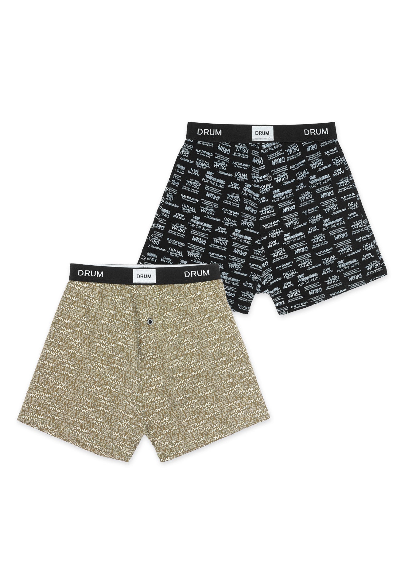 DRUM Graphic Printed Cotton Boxers- 2 in 1 pack