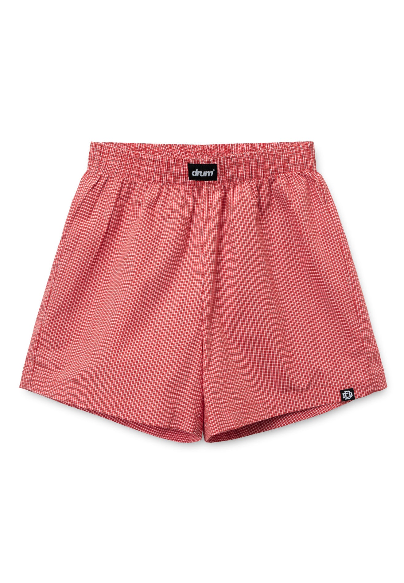 DRUM S. Flannel Printed Cotton Boxers- Red