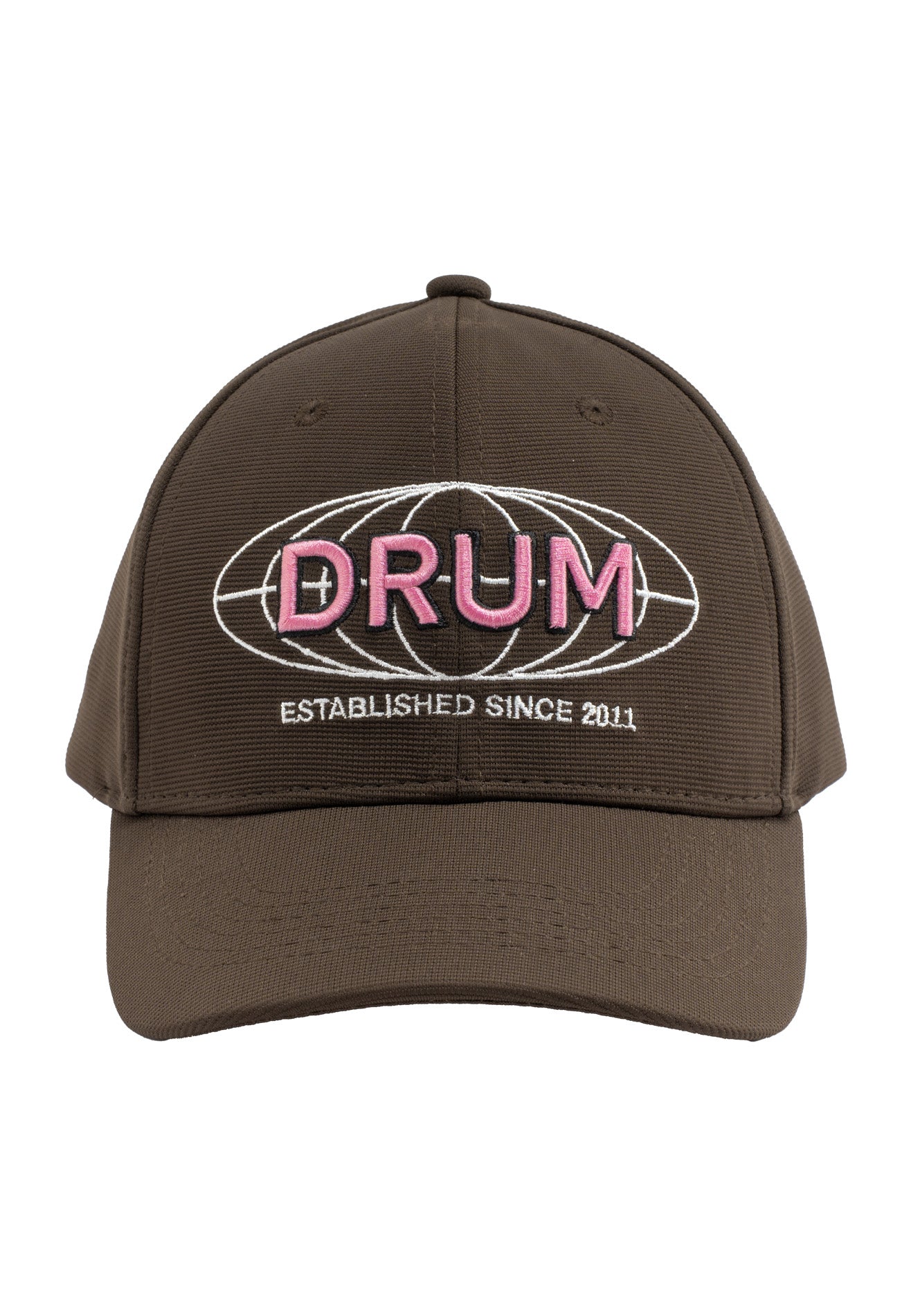 DRUM Logo in Globe Cap- Brown