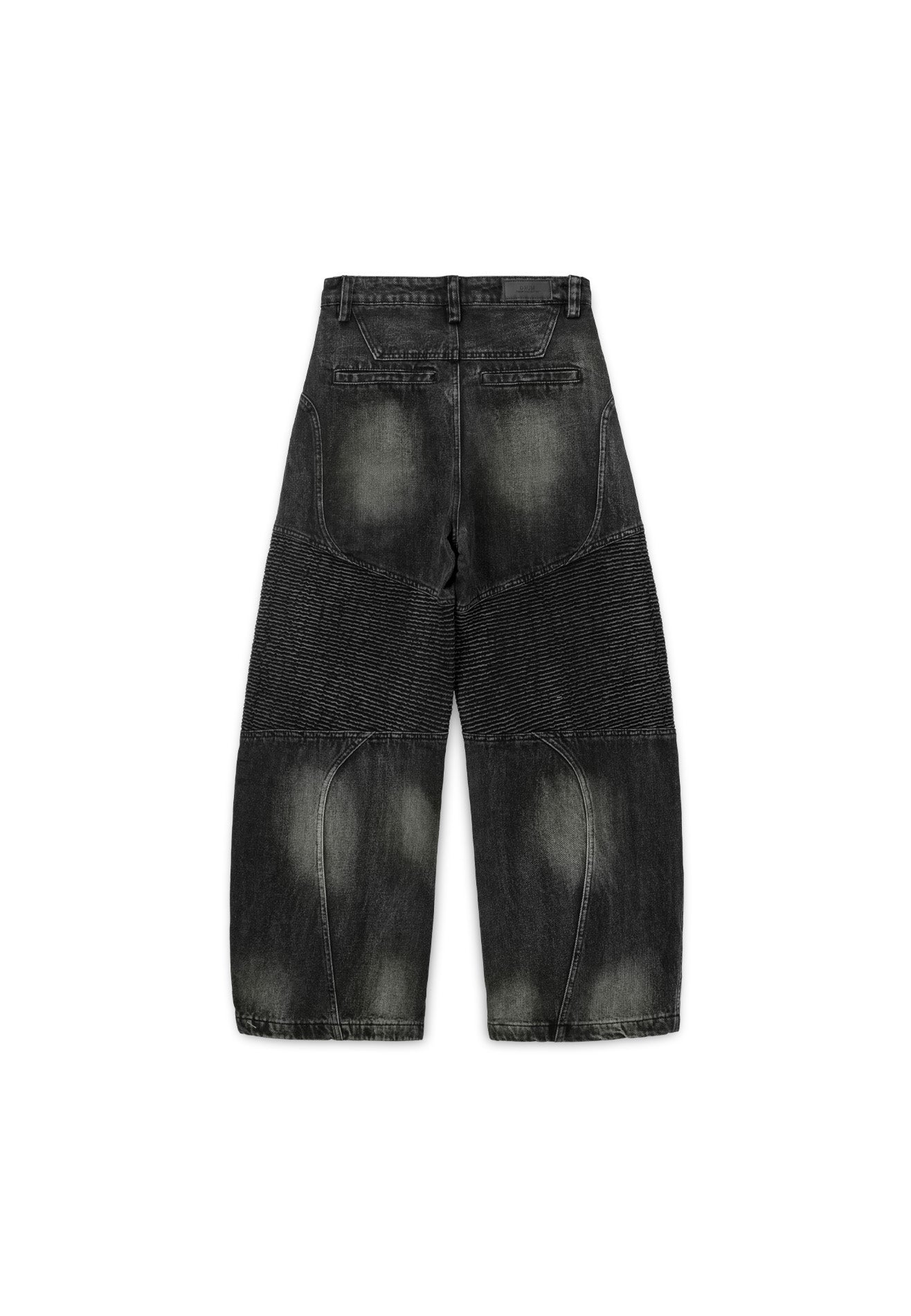 DRUM S. Vintage Washed Cargo Jeans- Black