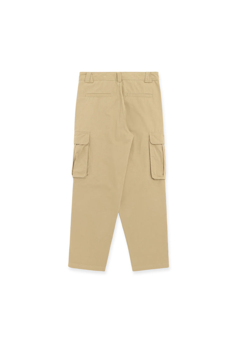 DRUM SELECT 2 Pockets Detailed Straight Cut Cargo- Khaki