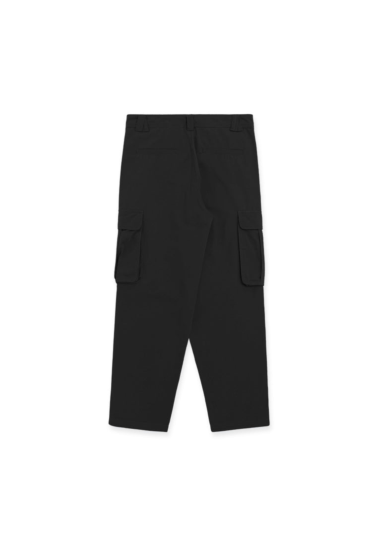 DRUM SELECT 2 Pockets Detailed Straight Cut Cargo- Black