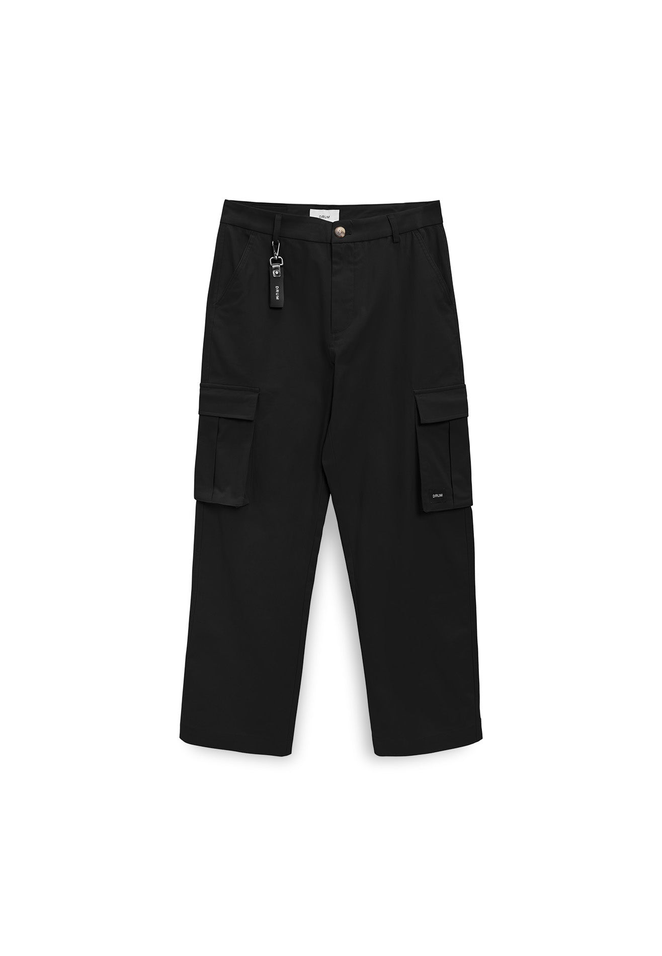 SELECT 2 Pockets Detailed Straight Cut Cargo- Black
