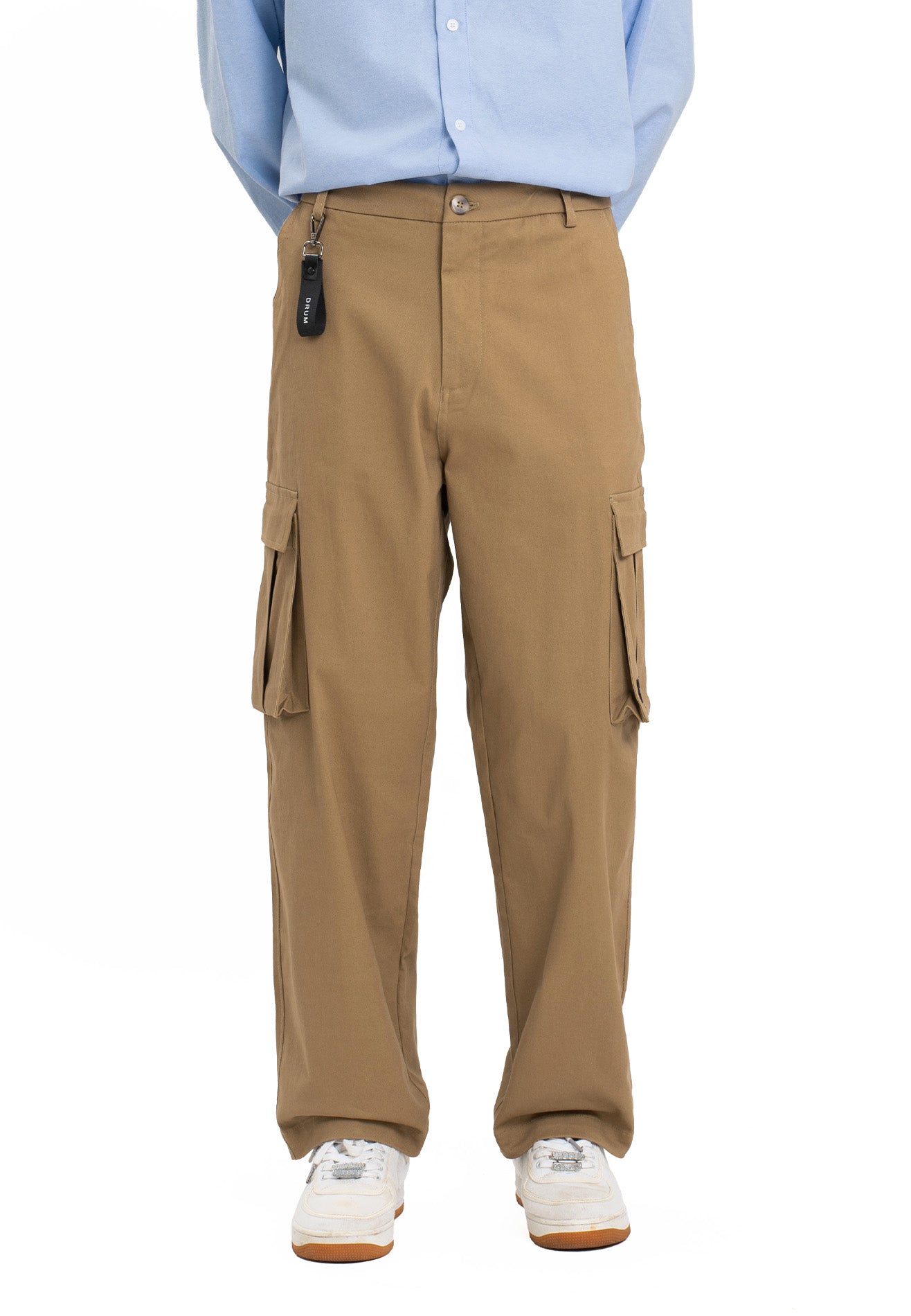 SELECT 2 Pockets Detailed Straight Cut Cargo- Khaki