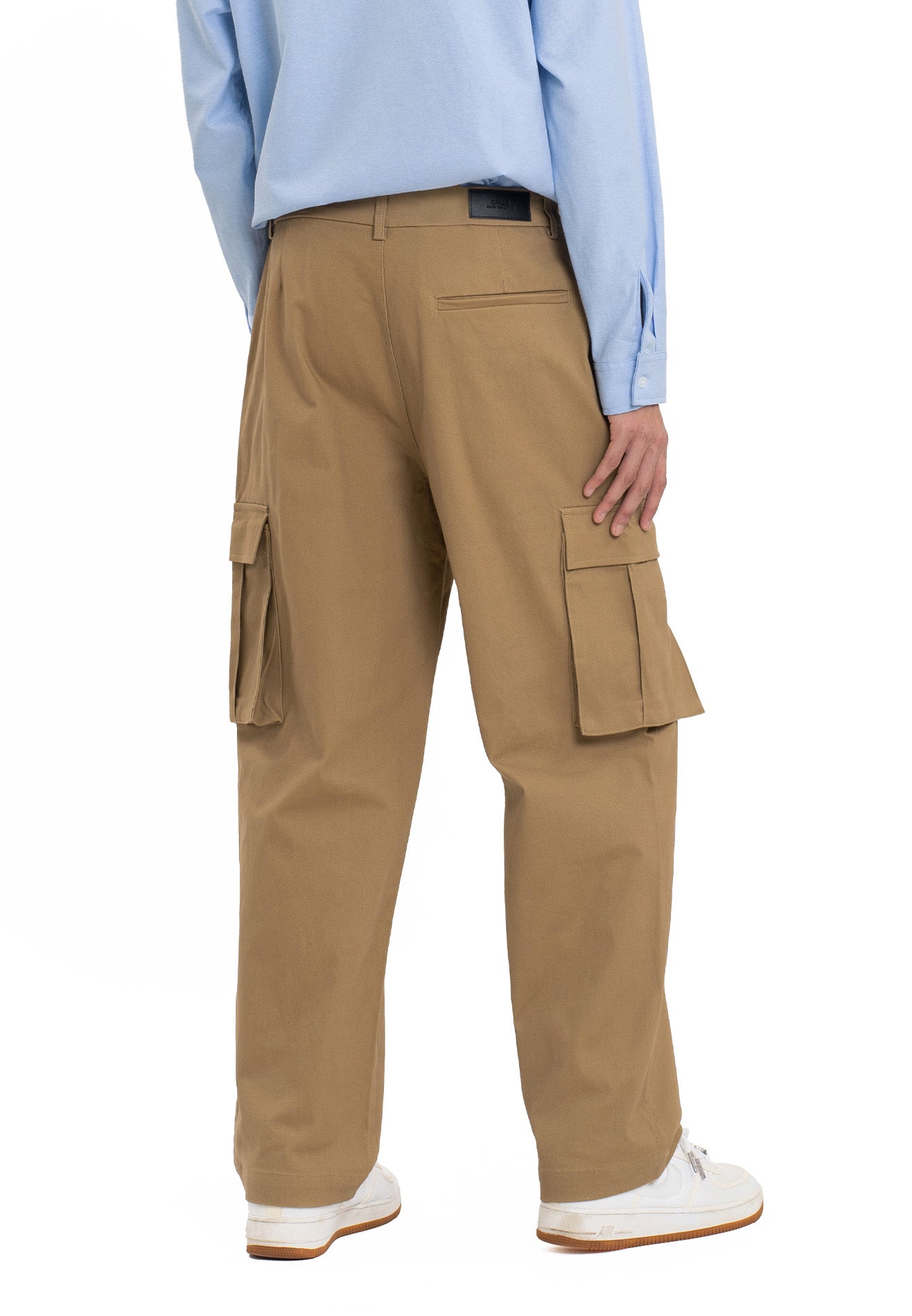 SELECT 2 Pockets Detailed Straight Cut Cargo- Khaki