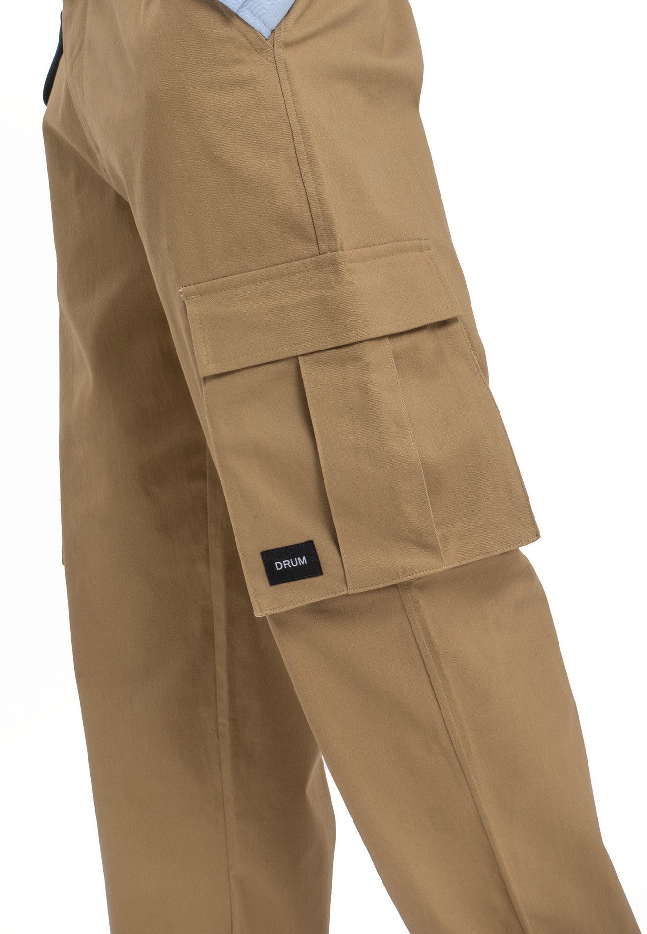 SELECT 2 Pockets Detailed Straight Cut Cargo- Khaki