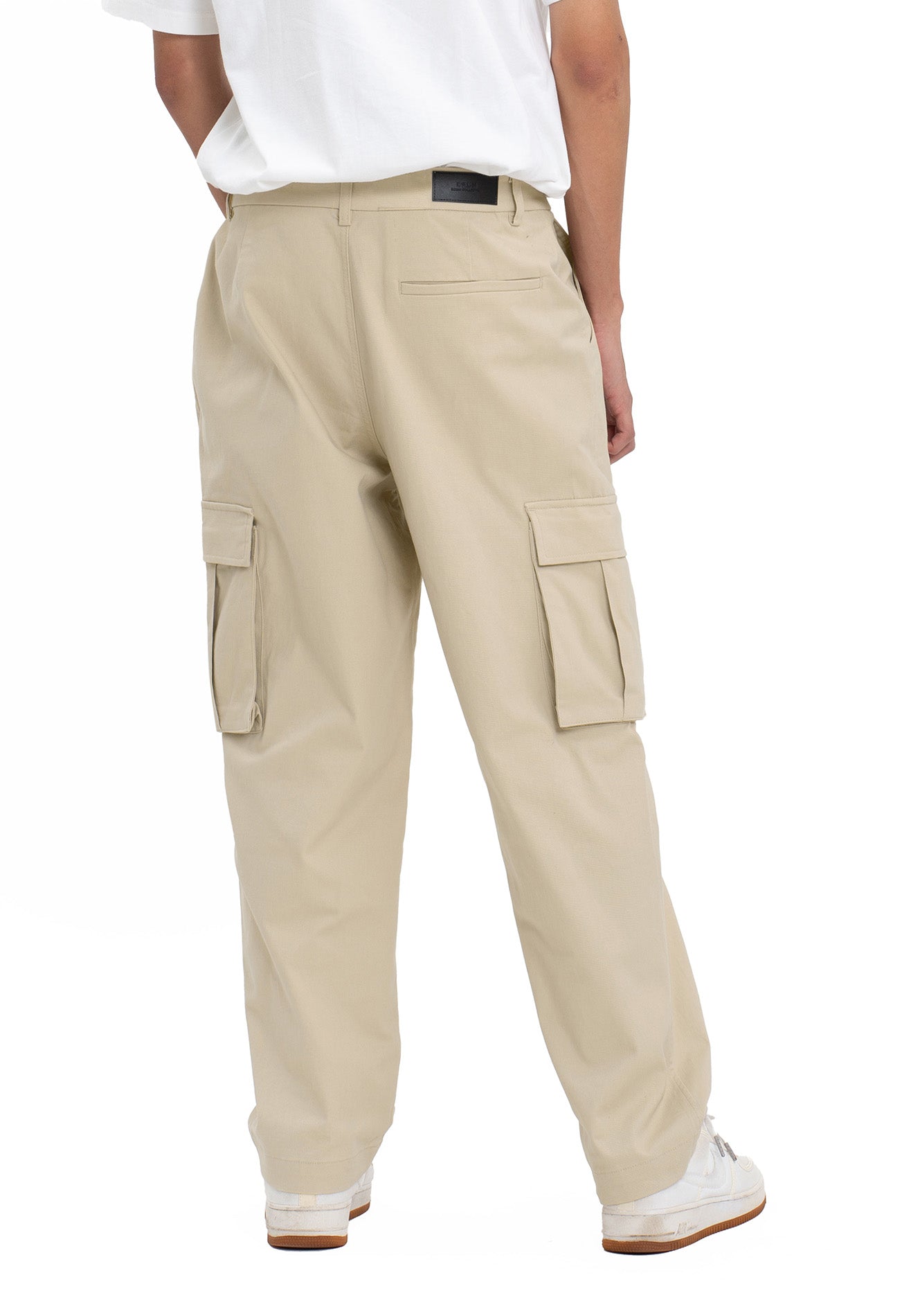 SELECT 2 Pockets Detailed Straight Cut Cargo- Light Khaki