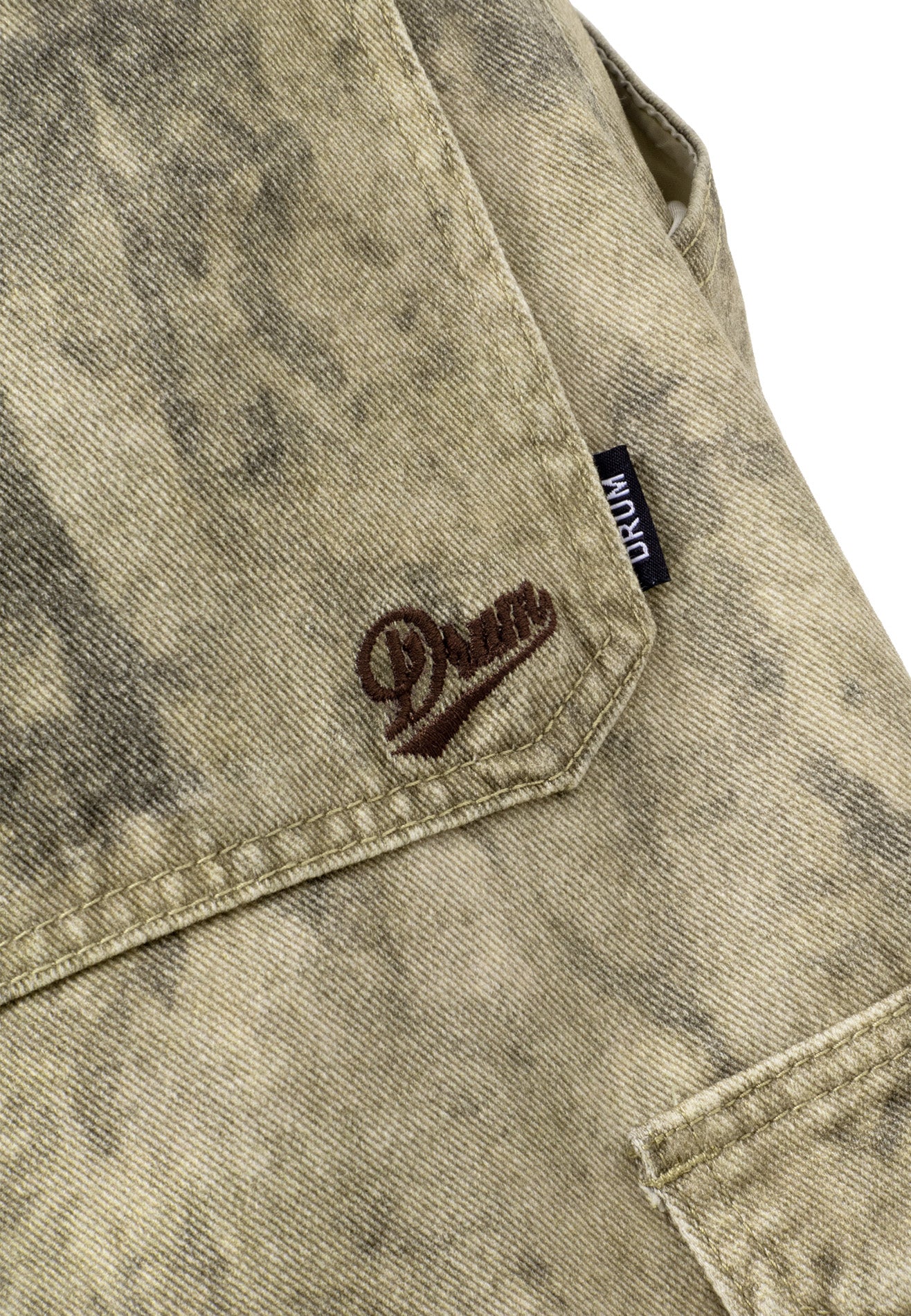 DRUM SELECT Digital Print Cargo Jorts- Khaki