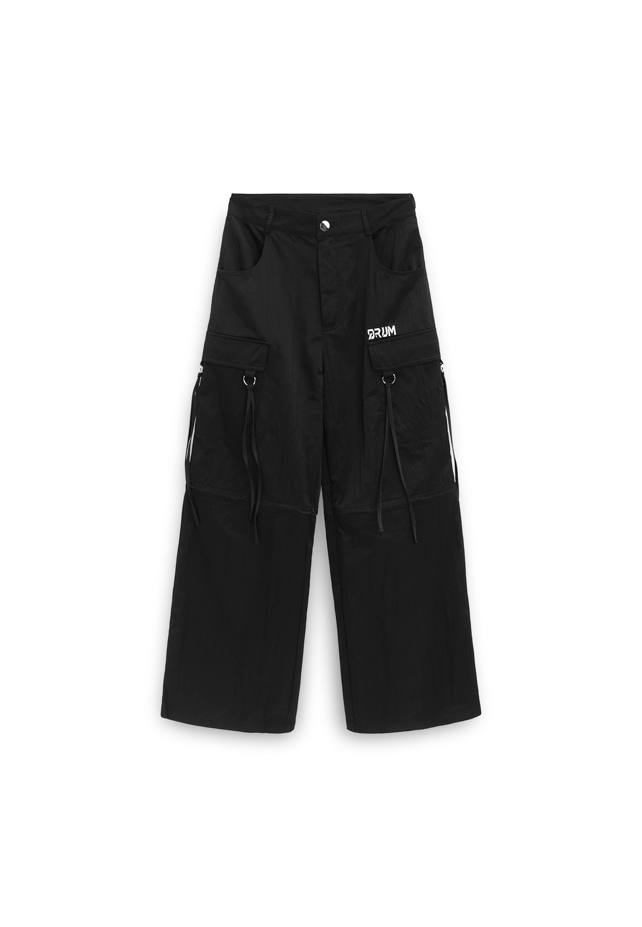 DRUM SELECT Ladies Reflective details Cargo Pants- Black