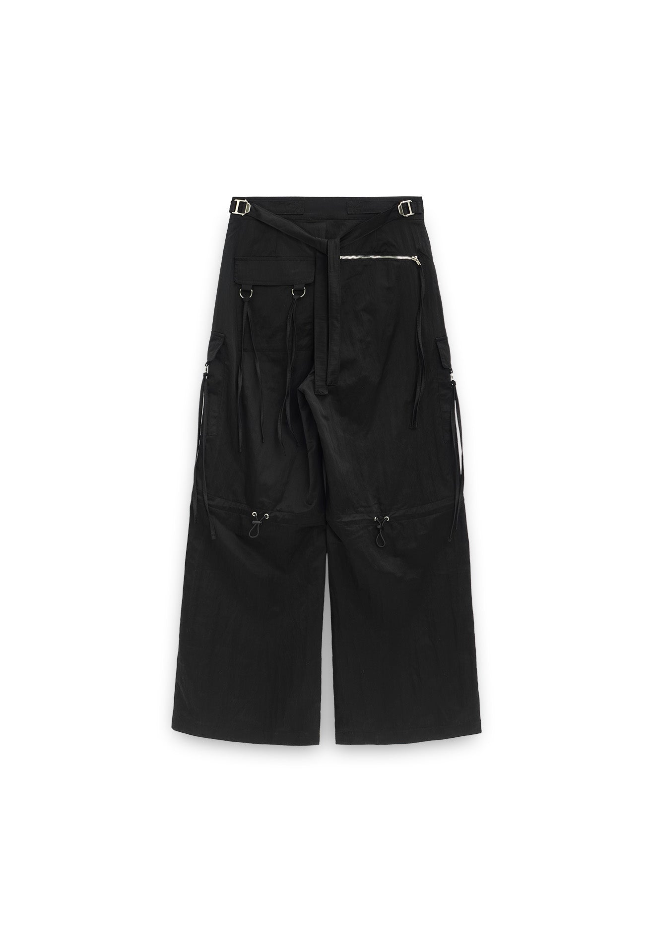 DRUM SELECT Ladies Reflective details Cargo Pants- Black