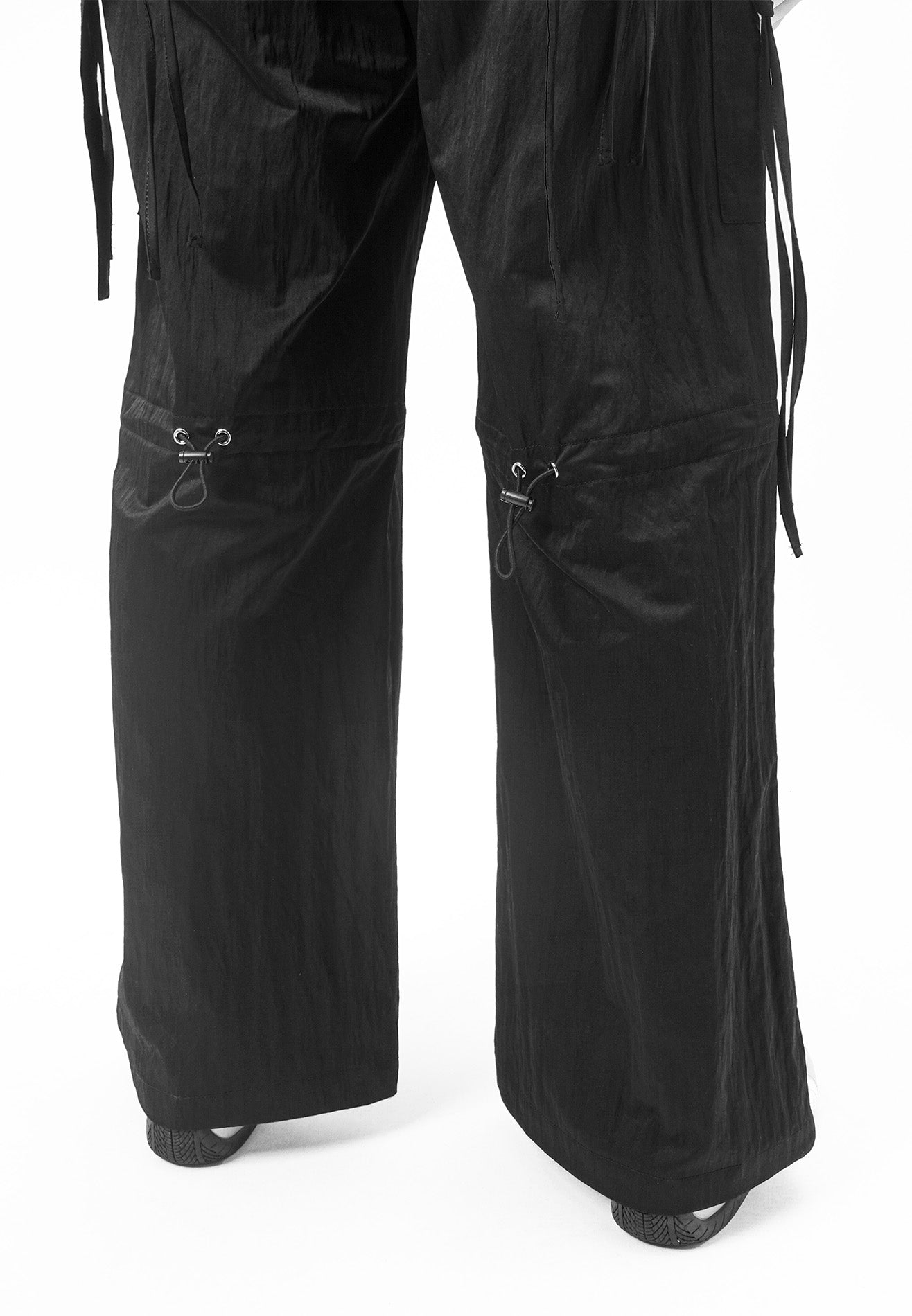 DRUM SELECT Ladies Reflective details Cargo Pants- Black