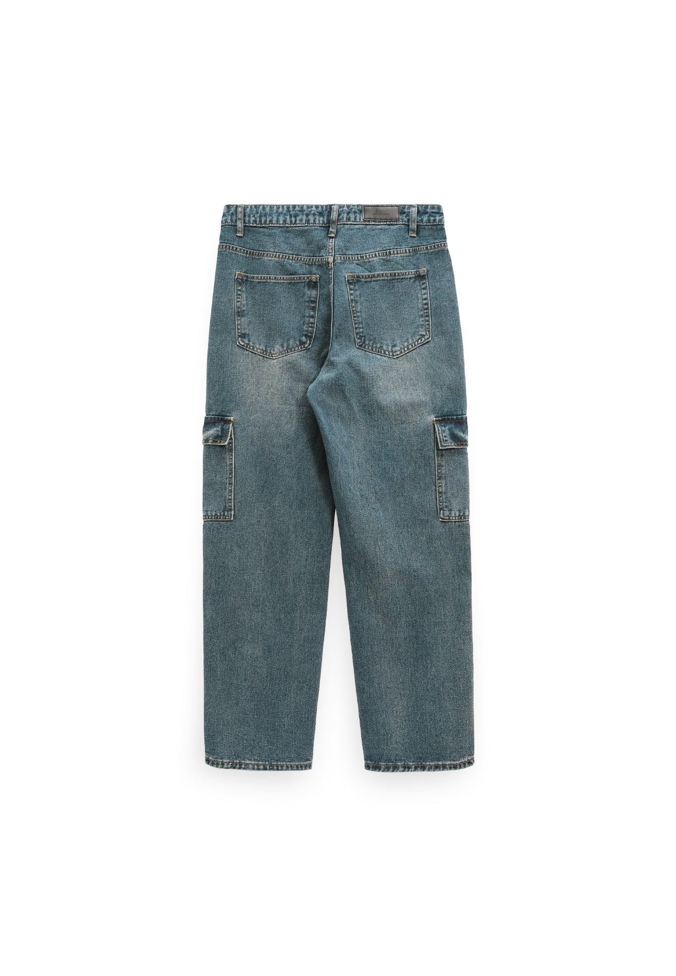 DRUM SELECT 2 Pockets Detailed Straight Cut Cargo- Blue