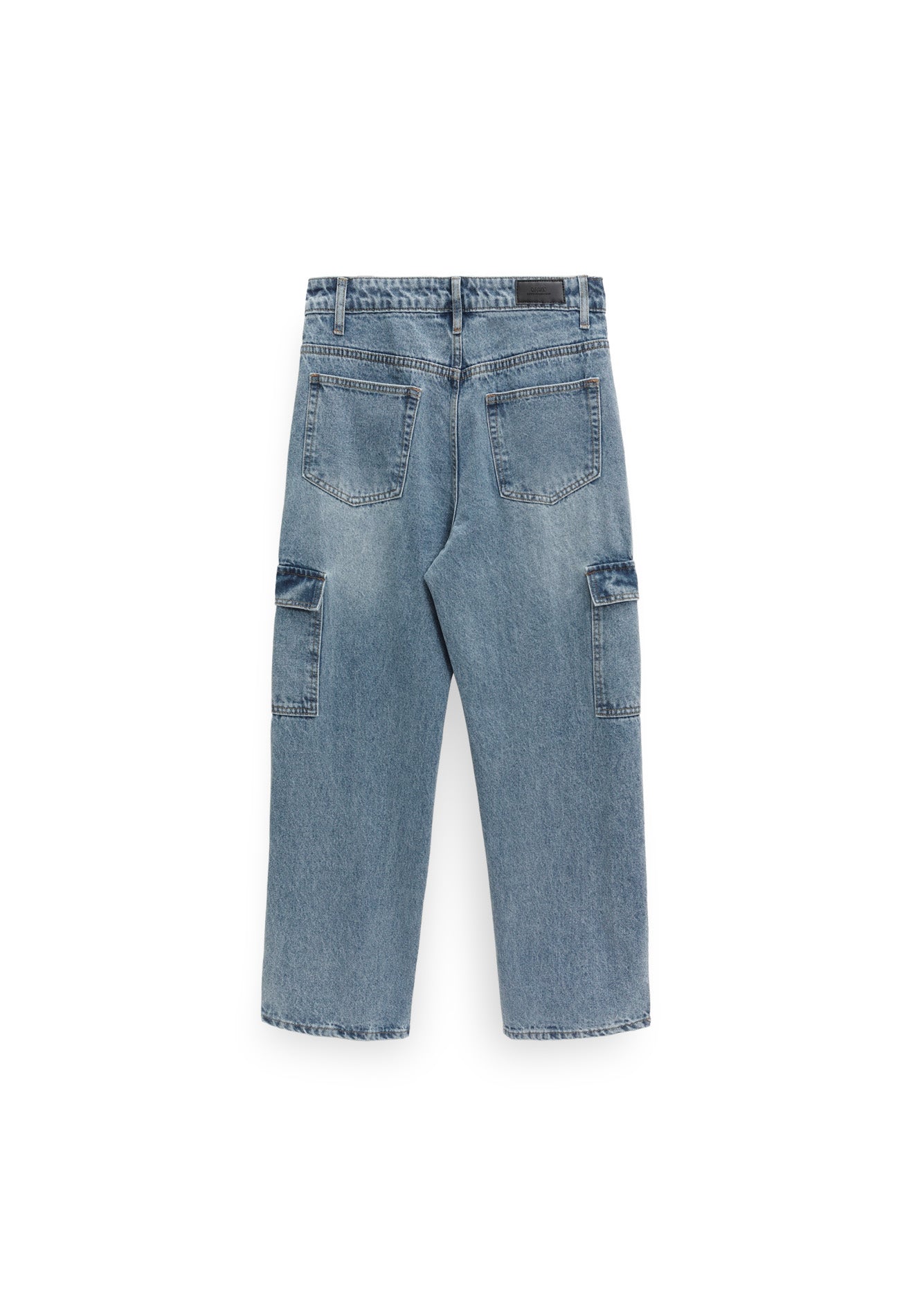 DRUM SELECT 2 Pockets Detailed Straight Cut Cargo- Light Blue