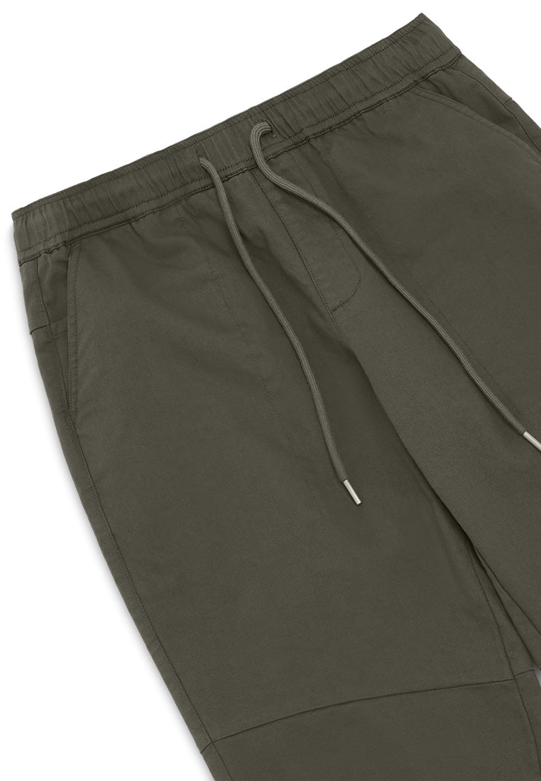 DRUM Select Knee Details Cargo Pants - Green