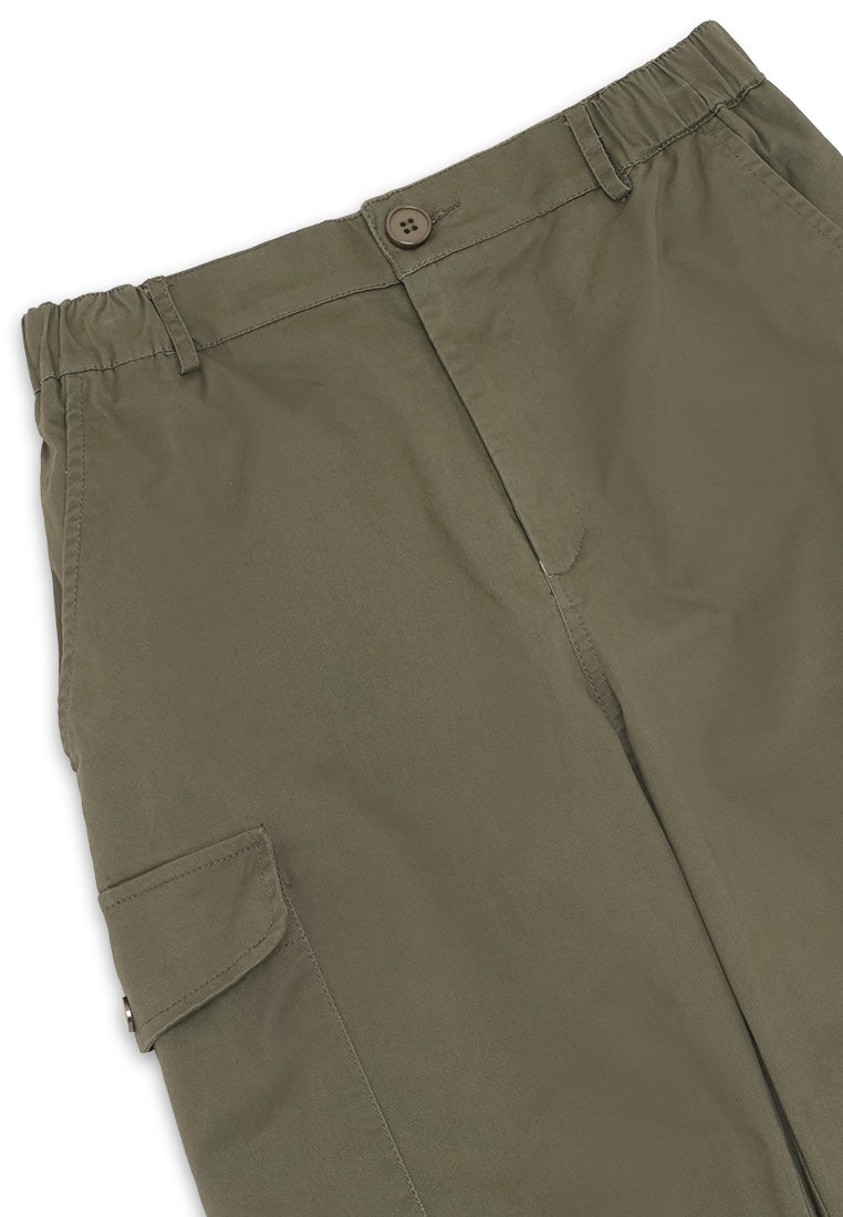 DRUM Select Pocket Details Cargo Pants - Green
