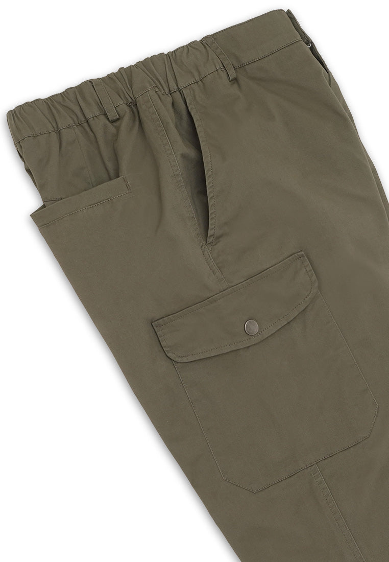 DRUM Select Pocket Details Cargo Pants - Green