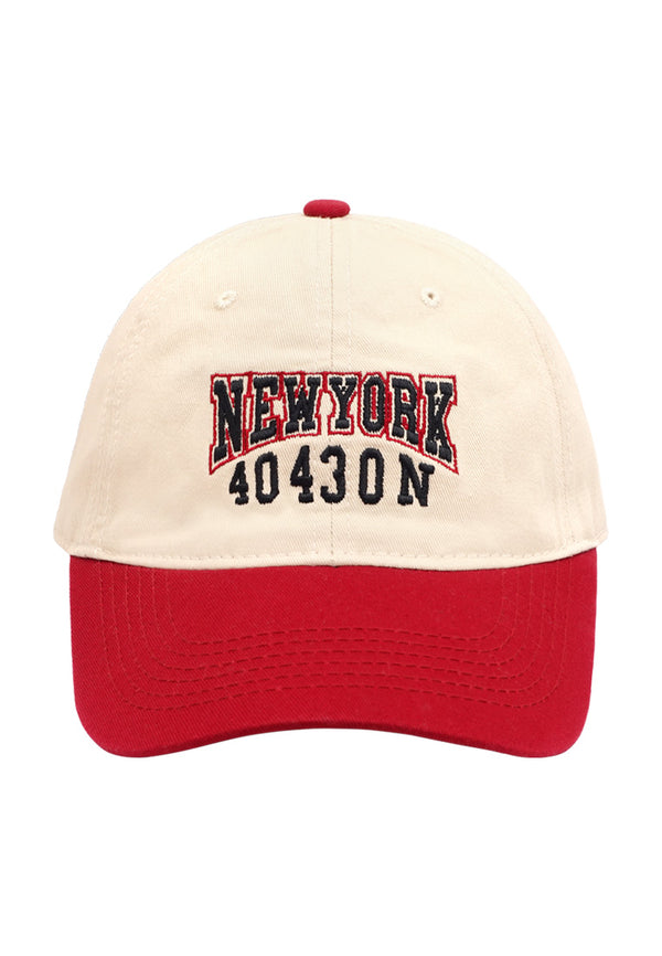 DRUM New York Contast Colour Cap- Red