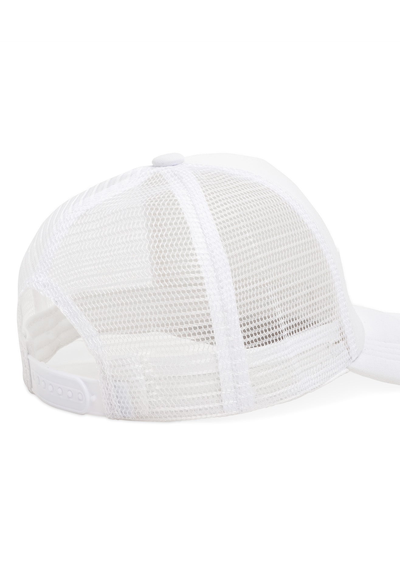 DRUM Slogan Mesh Details Cap- White