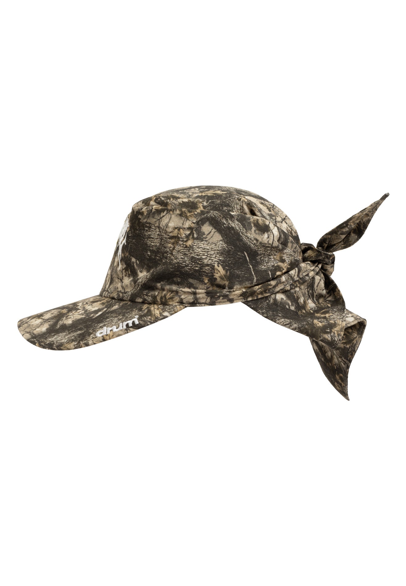 DRUM X AOS Real Tree Camo Printed Scarf Cap -Khaki