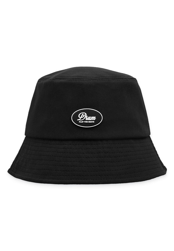 DRUM Rubber Logo Bucket Hat -Black