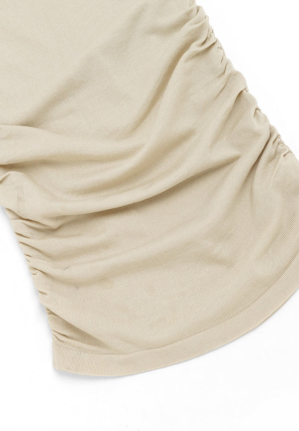 Discover Raglan Sleeve Knit Dress- Brown