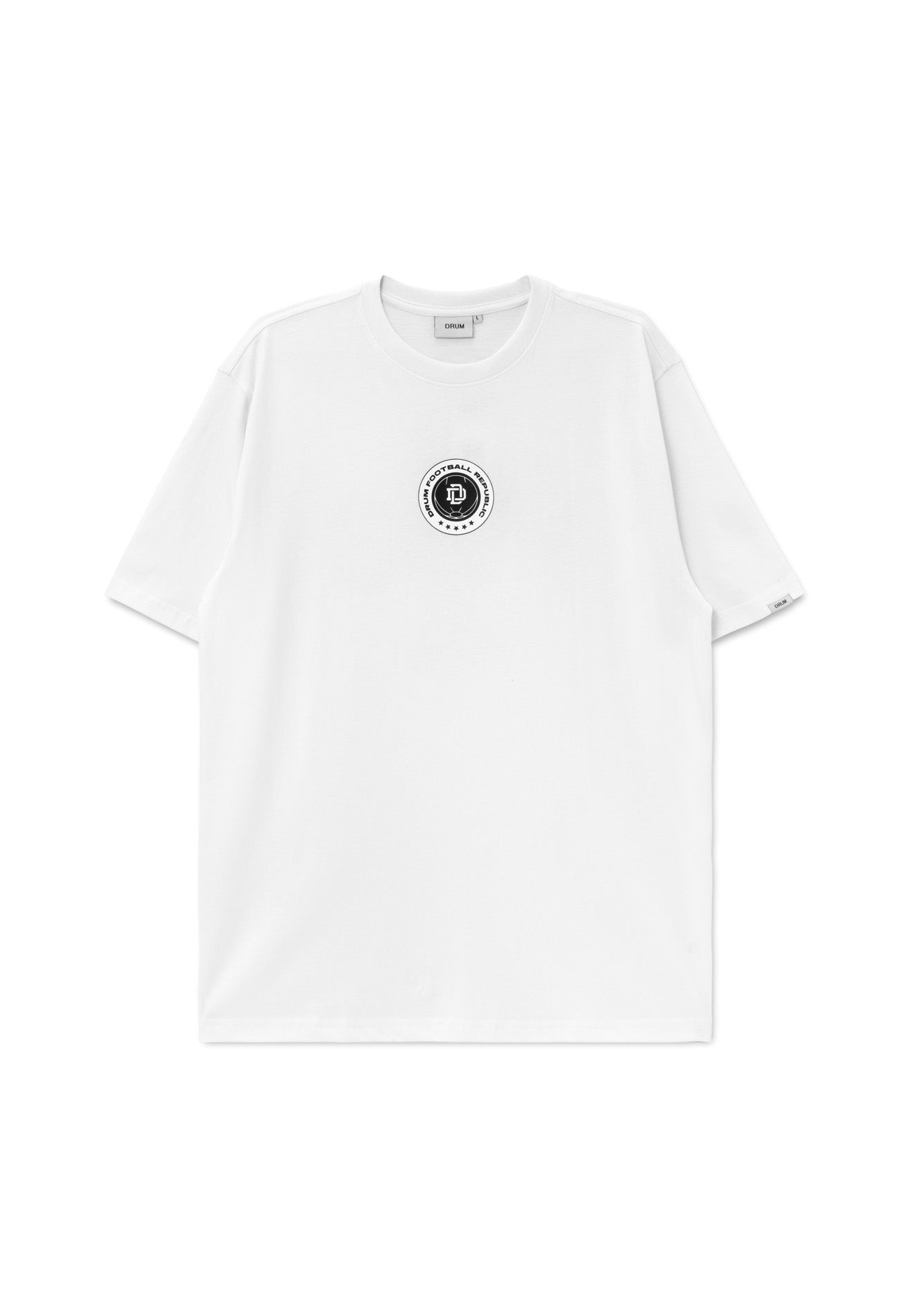 DRUM E. Football Republic Relaxed Fit Tee- White