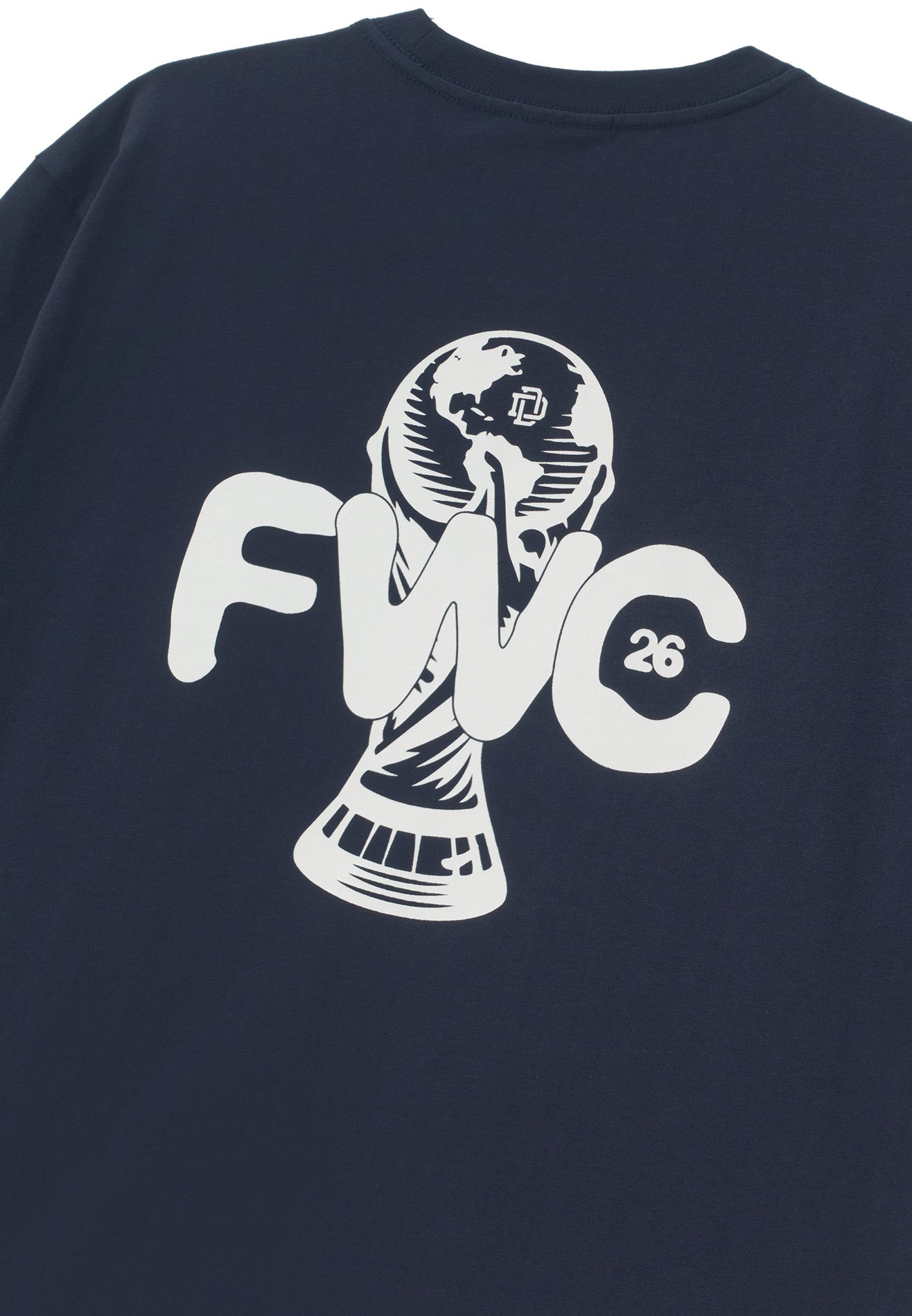 DRUM E. Football Republic Relaxed Fit Tee- Dark Blue