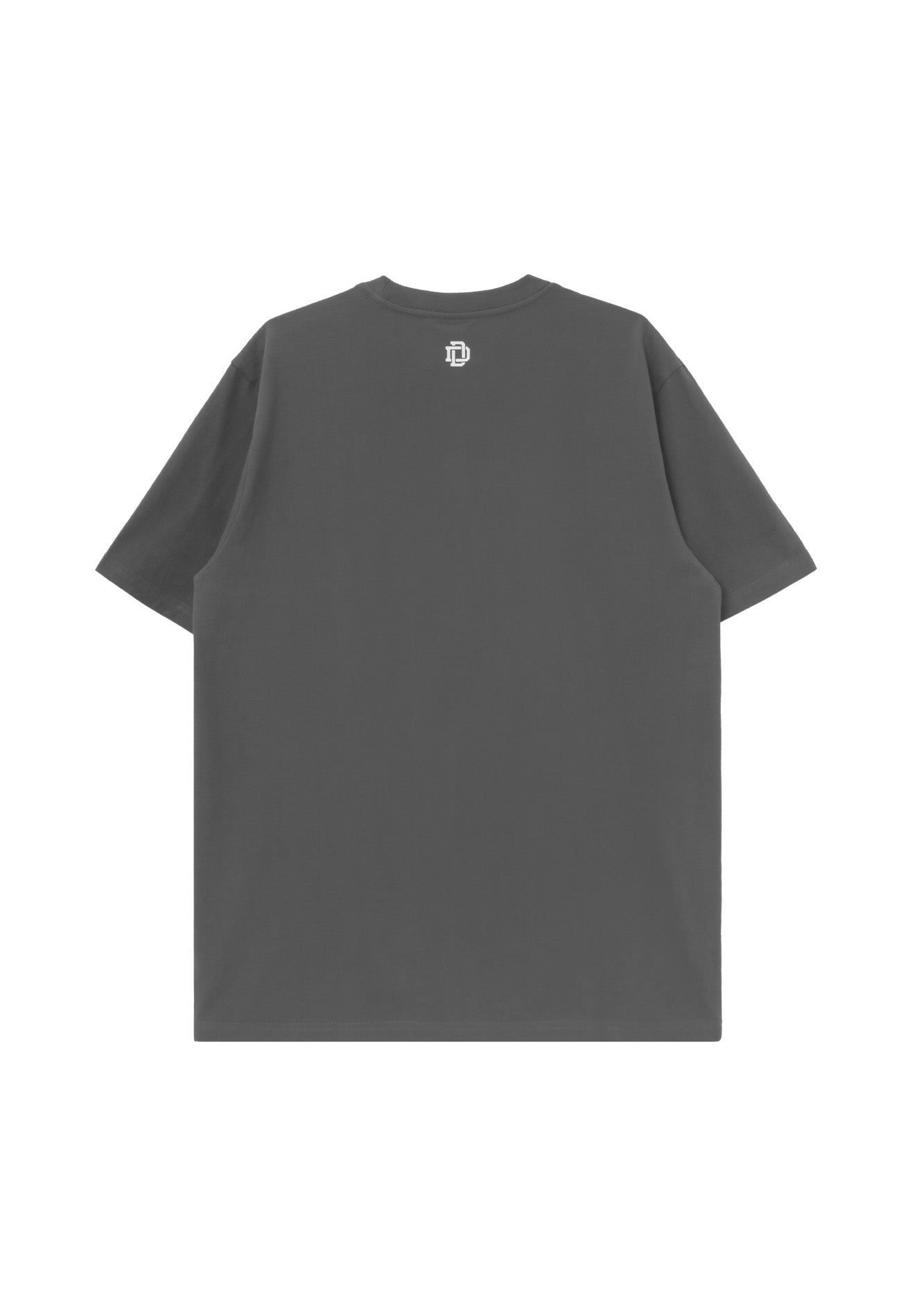 DRUM E. Football Graphic Relaxed Fit Tee- Dark Grey